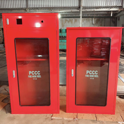 Tủ Chữa Cháy Tổ Hợp 1200x600x200mm Có Ngăn Lắp Chuông Đèn Nút Nhấn