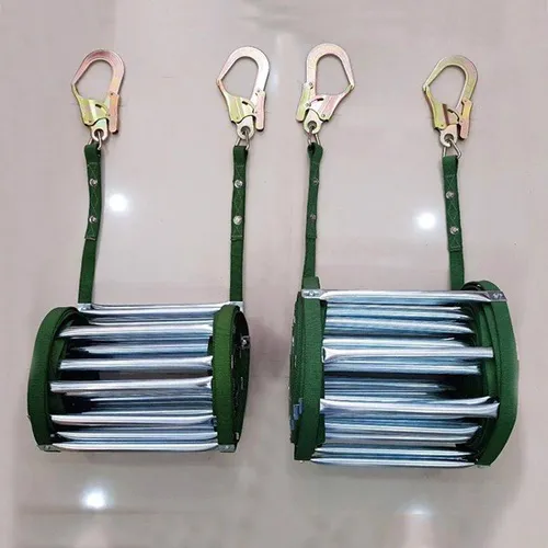 Thang dây thoát hiểm ống trắng bậc thép mạ kẽm chống rỉ