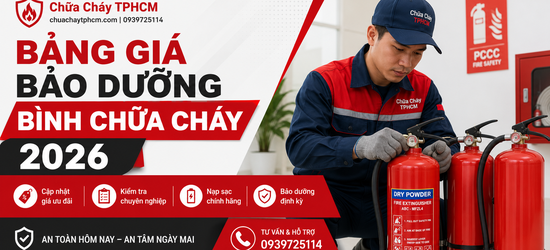 Bảng Báo Giá Bảo Dưỡng Bình Chữa Cháy 2026