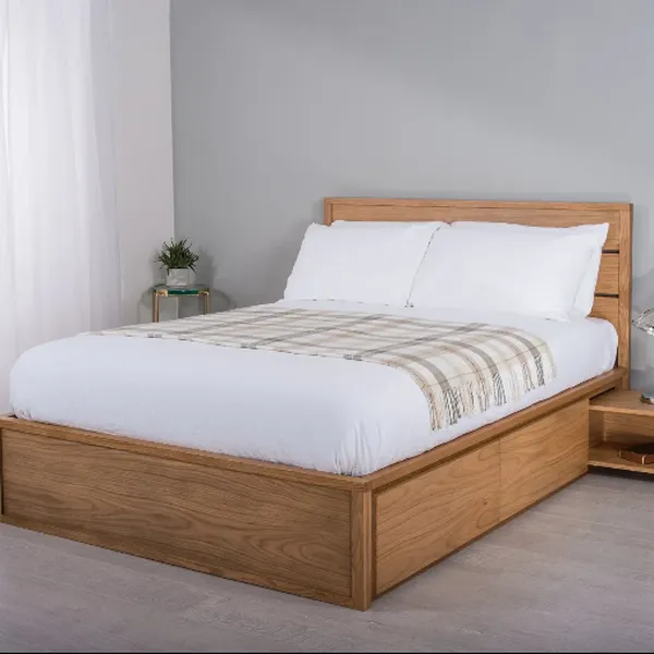 Lucia Wood Bed With Storage Nice Bedroom