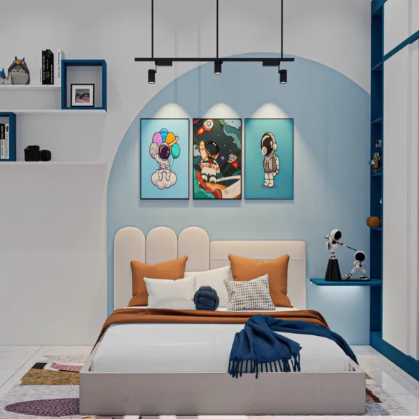 Binky Queen Wood Bed White 1m6 700A