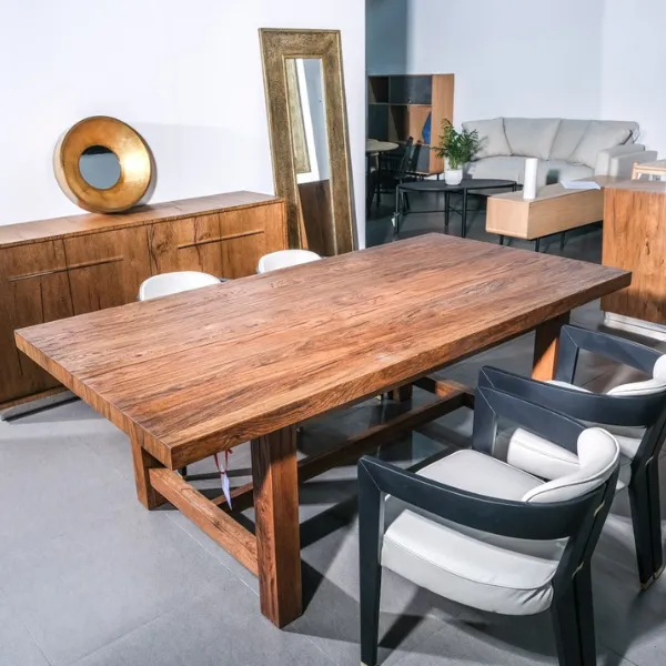 Portobello Oak Solid Dining Table 2100