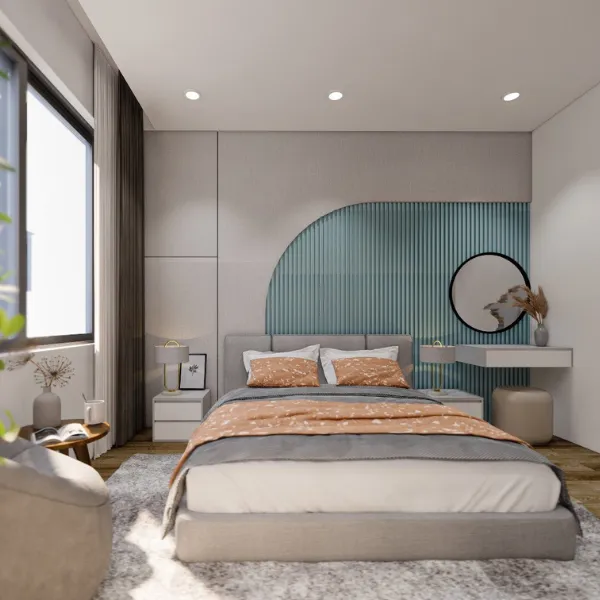 Queen Cushion Bed Fabric 1m6 1A