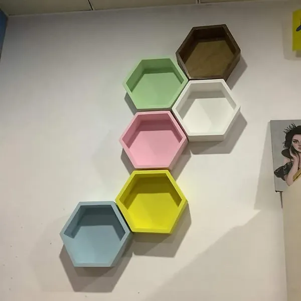 Kệ lục giác trang trí