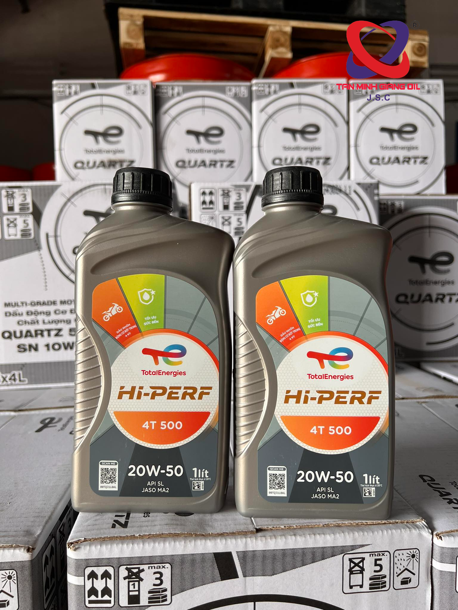 Dầu xe máy TOTAL HI PERF 4T 500 20W50 (SL) bao bì mới 2024 Dầu xe máy TOTAL HI PERF 4T 500 20W50 (SL) bao bì mới 2024