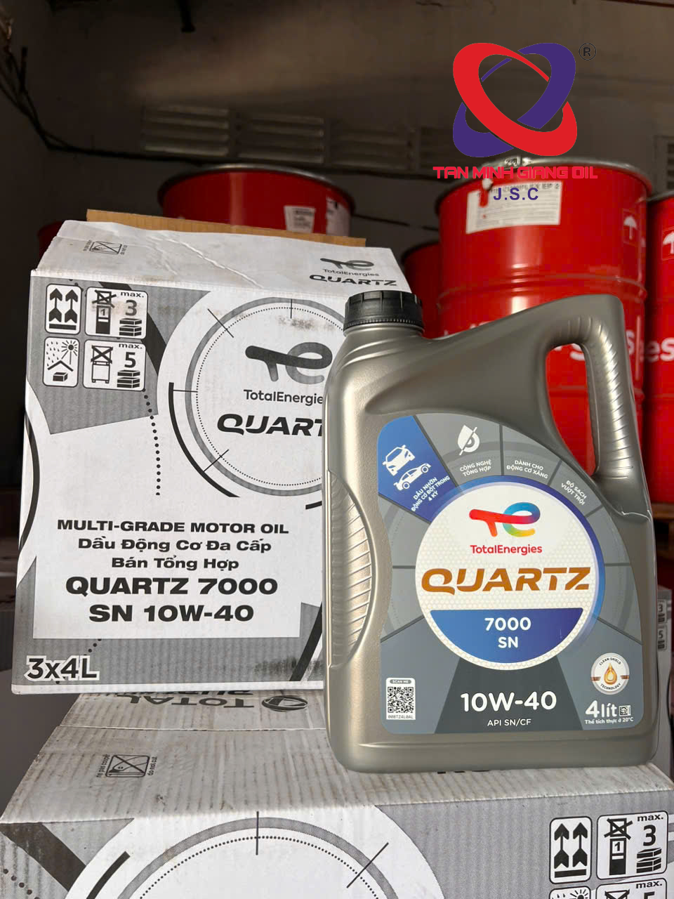 Dầu động cơ xe ô tô TOTAL QUARTZ 7000 SN 10W40 Dầu động cơ xe ô tô TOTAL QUARTZ 7000 SN 10W40