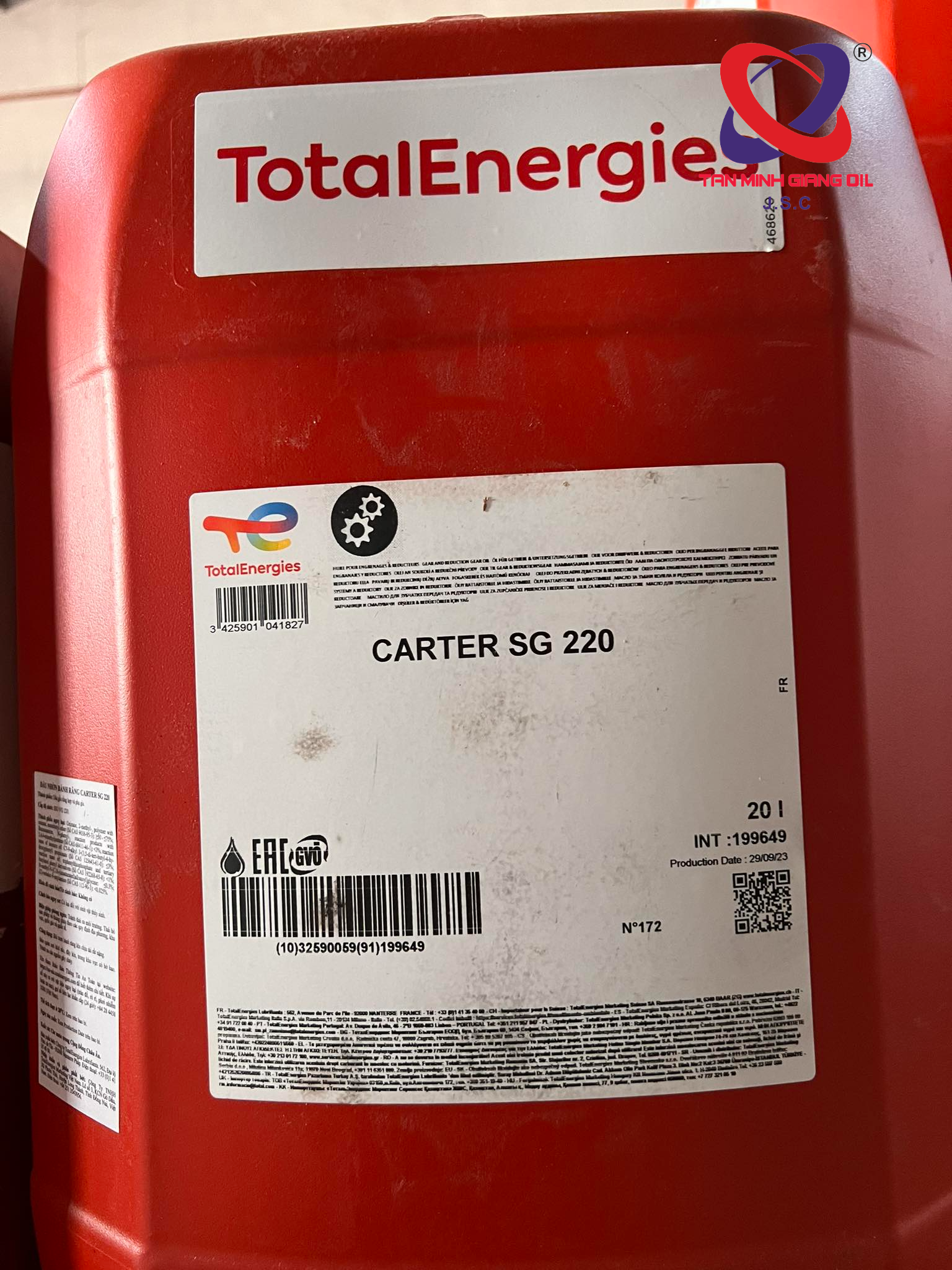 Dầu bôi trơn bánh răng TOTAL CARTER SG Dầu bôi trơn bánh răng TOTAL CARTER SG