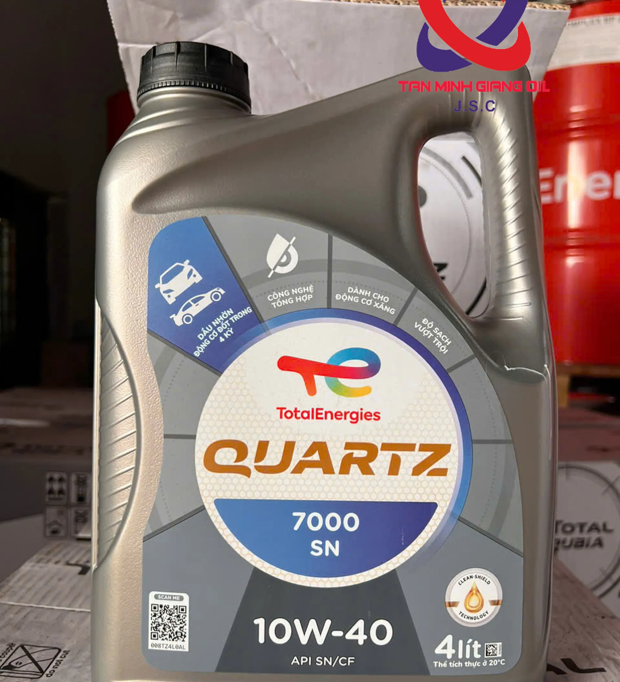 Dầu động cơ xe ô tô TOTAL QUARTZ 7000 SN 10W40