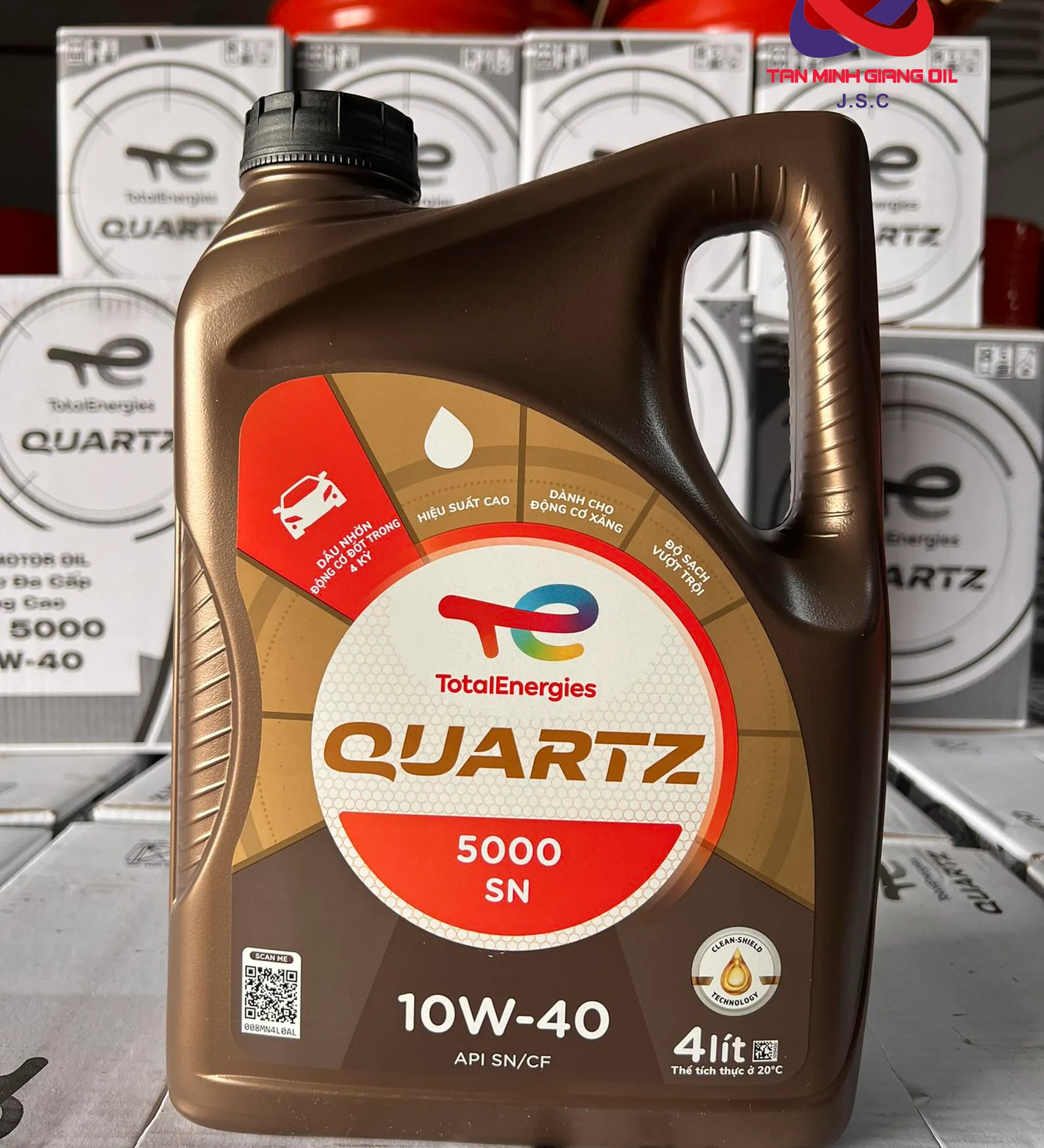 Dầu động cơ ô tô TOTAL QUARTZ 5000 SN 10W40