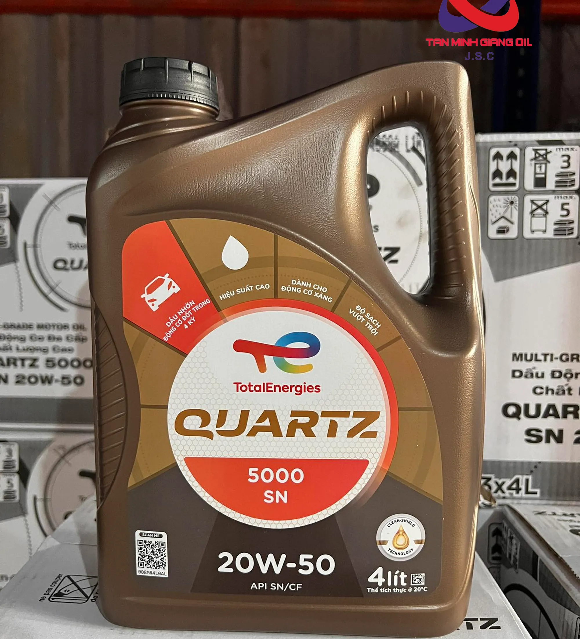 Dầu động cơ ô tô TOTAL QUARTZ 5000 SN 20W50