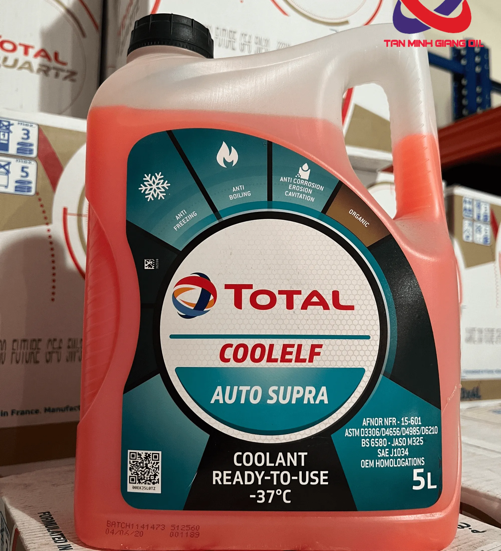 Nước làm mát cao cấp TOTAL COOLELF AUTO SUPRA -37°C