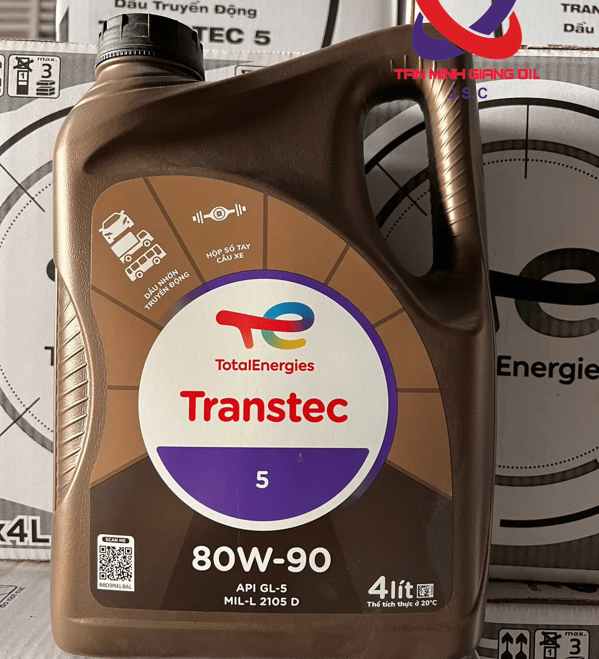 Dầu truyền động TOTAL TRANSTEC 5 80W90  85W140