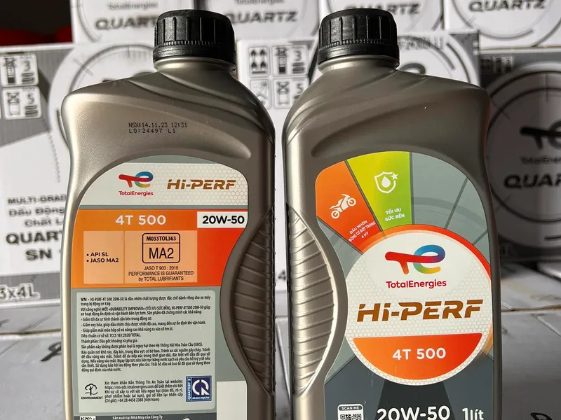 Dầu xe máy TOTAL HI PERF 4T 500 20W50 (SL)