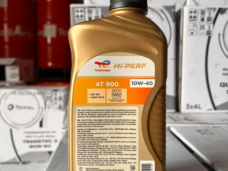 Dầu xe côn cao cấp TOTAL HI PERF 4T 900 10W40 