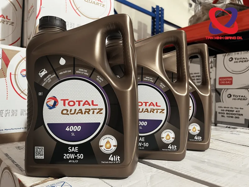 Dầu động cơ ô tô TOTAL QUARTZ 4000 SL 20W50
