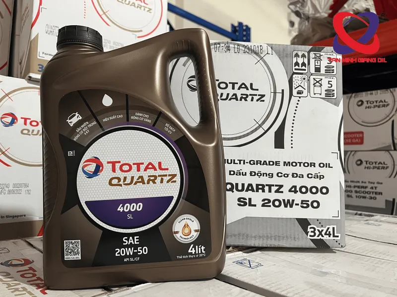 Dầu động cơ ô tô TOTAL QUARTZ 4000 SL 20W50