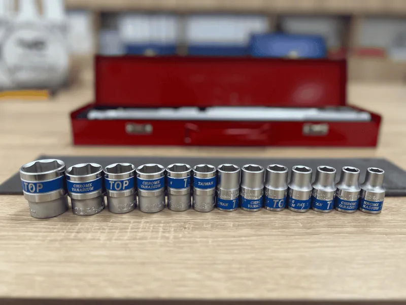 BỘ TUÝP 1/2" 17 CHI TIẾT TOP – DỤNG CỤ KHÔNG THỂ THIẾU CHO THỢ CƠ KHÍ, GARA & DIY, bo tuyp 1/2 17 chi tiet top