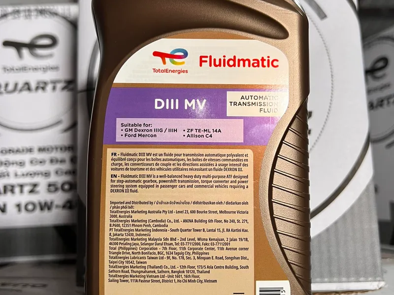 Dầu hộp số tự động TOTAL FLUIDMATIC DIII MV