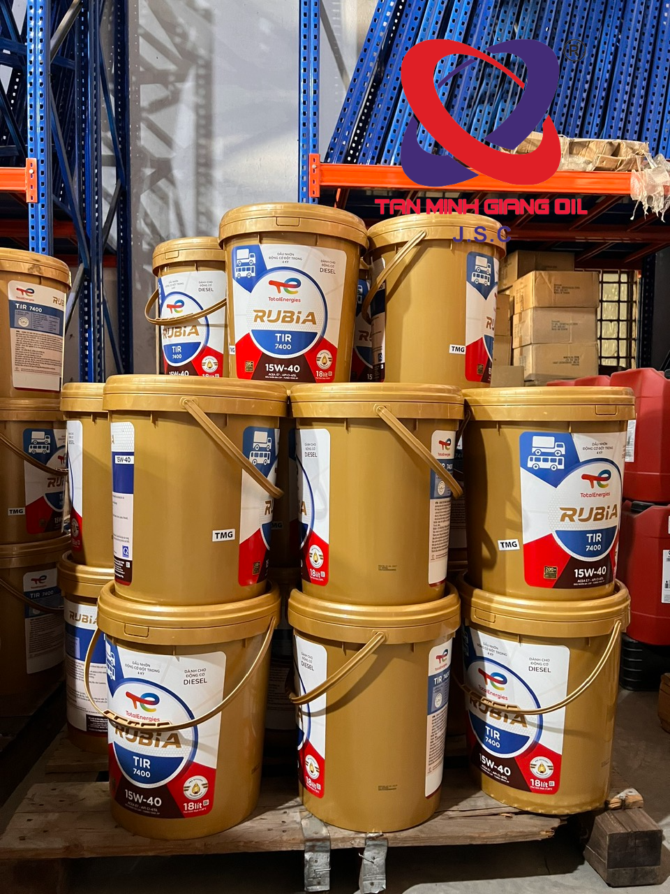 Dầu động cơ Diesel TOTAL RUBIA TIR 7400 15W40 Dầu động cơ Diesel TOTAL RUBIA TIR 7400 15W40