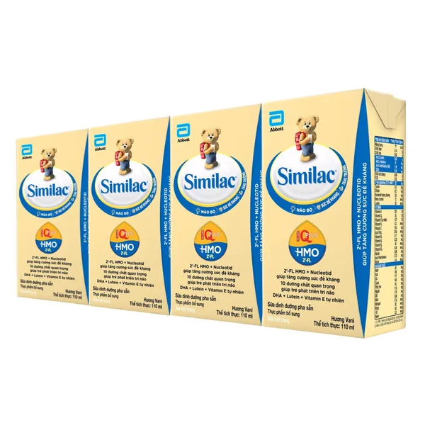 Thùng sữa pha sẵn Similac hương vani 110 ml