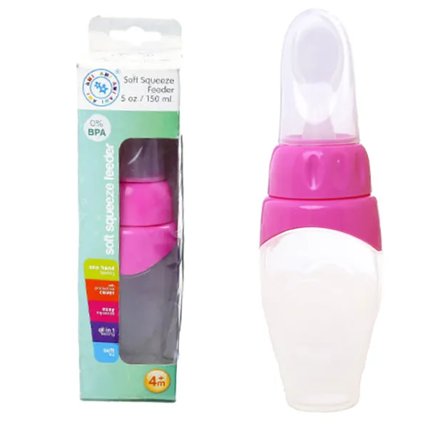 Bình muỗng ăn dặm silicone mềm 150ml AMI AM55103