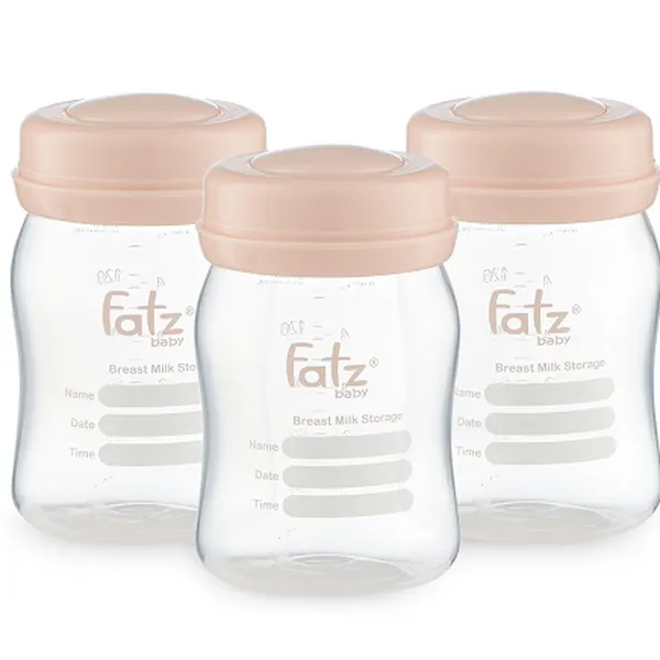 Bộ 3 bình trữ sữa Fatz baby - Màu Hồng - FB0120NH