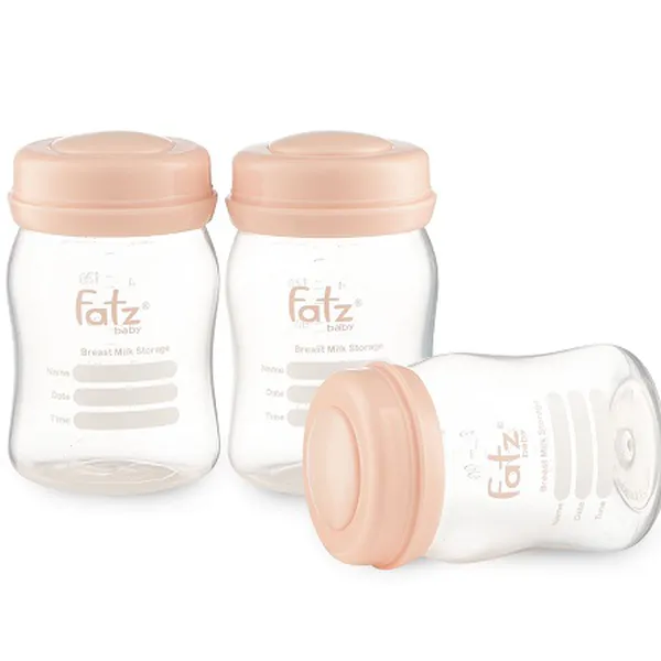 Bộ 3 bình trữ sữa Fatz baby - Màu Hồng - FB0120NH