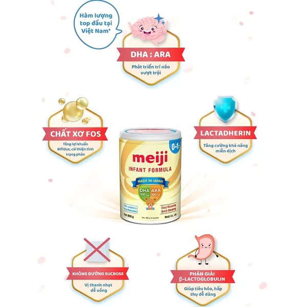 Sữa Meiji Infant Formula 800g (0-12 tháng)