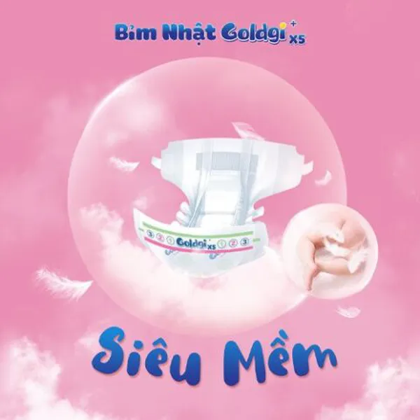 Bỉm - Tã quần Goldgi X5 size XXL 32 miếng (TRÊN 15KG)