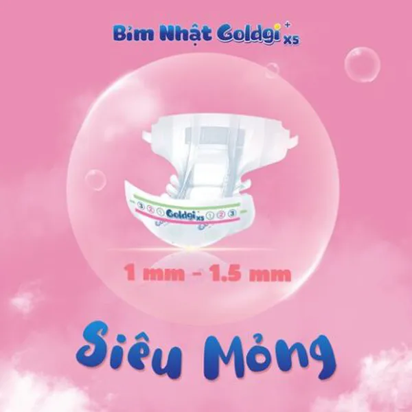 Bỉm - Tã quần Goldgi X5 size XXL 32 miếng (TRÊN 15KG)