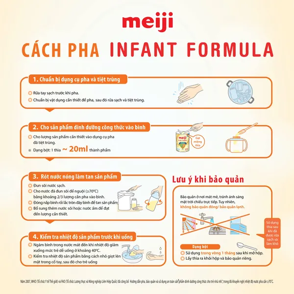 Sữa Meiji Infant Formula 800g (0-12 tháng)