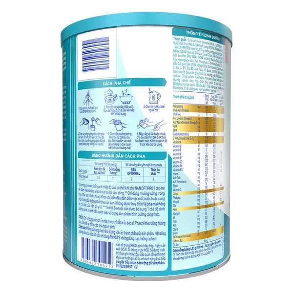 Sữa Nan Optipro HMO số 4 900g cho bé 2-6 tuổi