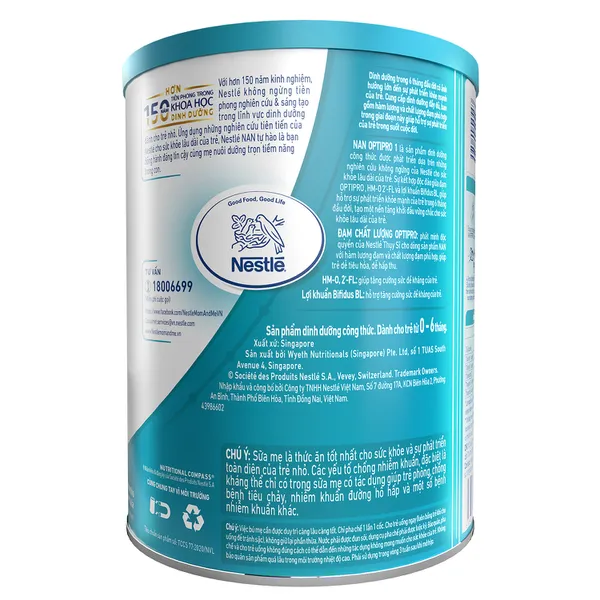 Sữa Nan Optipro HMO số 1 900gr cho bé 0-6 tháng