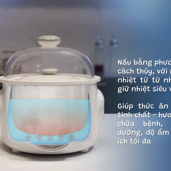 Nồi hầm cách thủy thông minh 2 tầng 1L Stew 2 - FB9110ZT