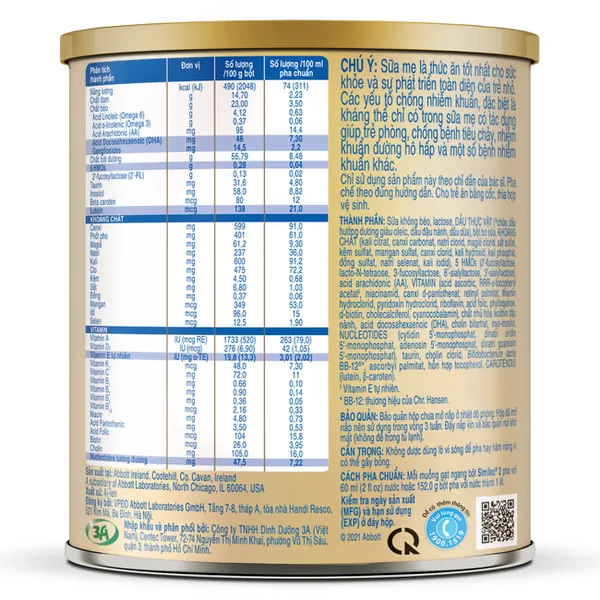 Sữa Similac 5HMOs số 2 - 400g (6 - 12 tháng)