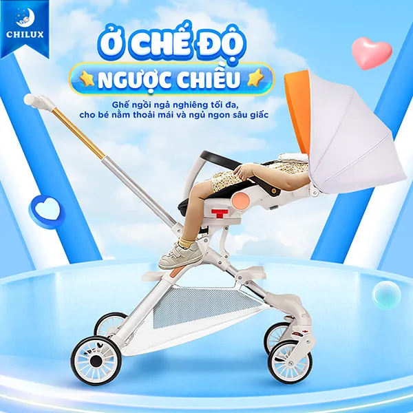 Xe đẩy gấp gọn Chilux M06