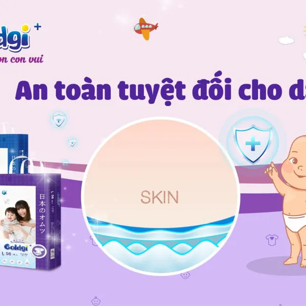 Bỉm - Tã dán Goldgi+ size Newborn dưới 5kg ( 92 miếng )