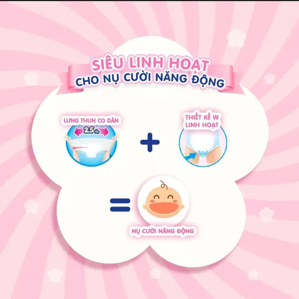 Bỉm - Tã quần Merries tiêu chuẩn size L 44 miếng