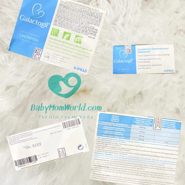 CỐM LỢI SỮA GALACTOGIL LACTATION ( Hộp 24 gói )