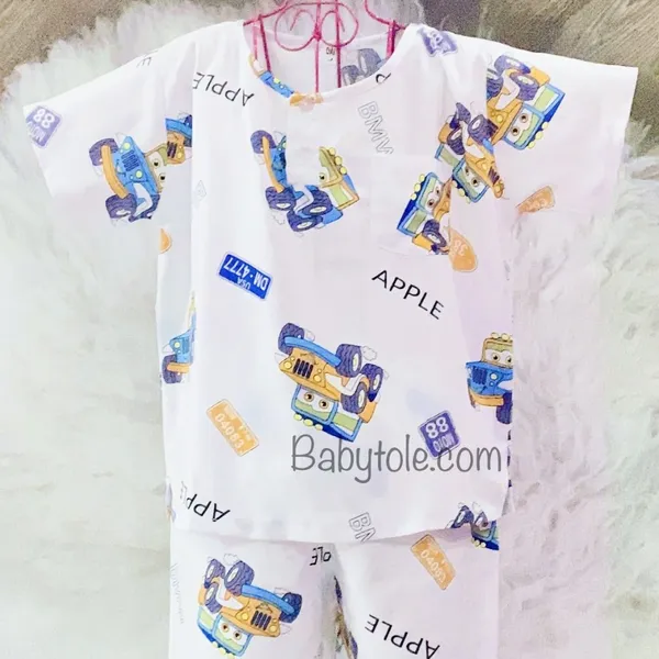 Đồ bộ TOLE Bé Trai Tay Ngắn Quần Dài ( 12-15 kg ) size 5