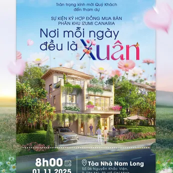 Sự kiện bán hàng phân khu Izumi Canaria giỏ hàng đợt 1