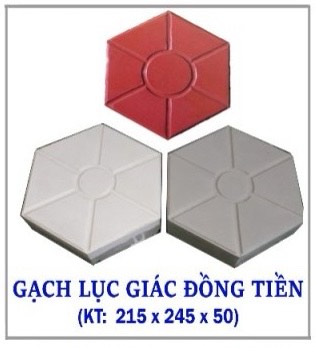 Gạch Lục Giác Đồng Tiền