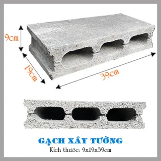 GẠCH BLOCK 9x19x39