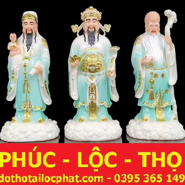8 mẫu tượng Phúc Lộc Thọ phong thủy đẹp nhất