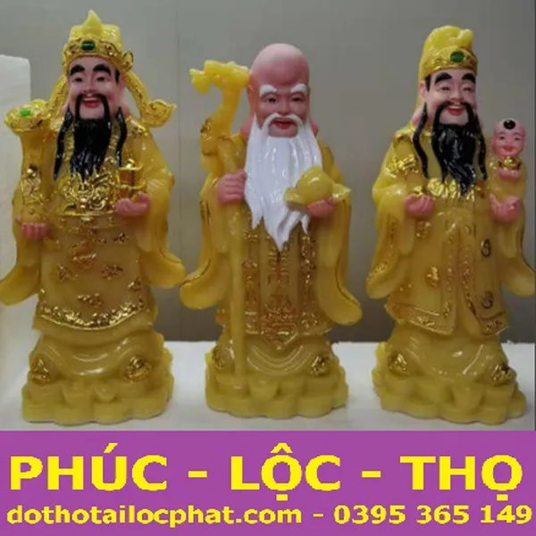 8 mẫu tượng Phúc Lộc Thọ phong thủy đẹp nhất