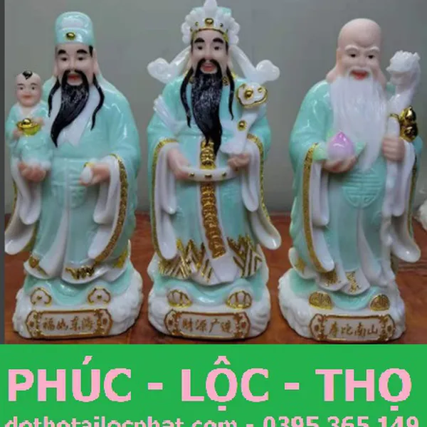 8 mẫu tượng Phúc Lộc Thọ phong thủy đẹp nhất