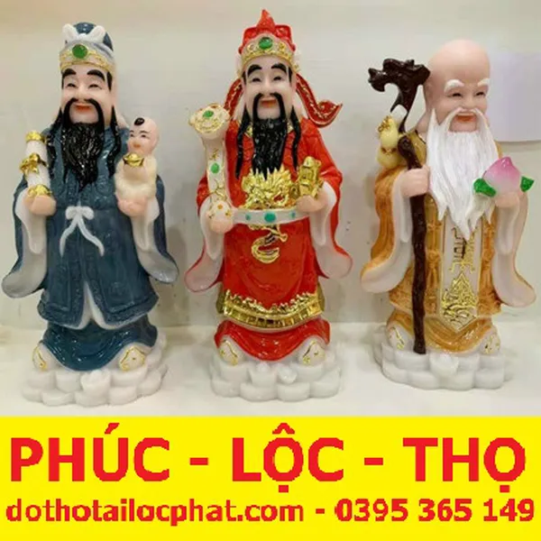 8 mẫu tượng Phúc Lộc Thọ phong thủy đẹp nhất