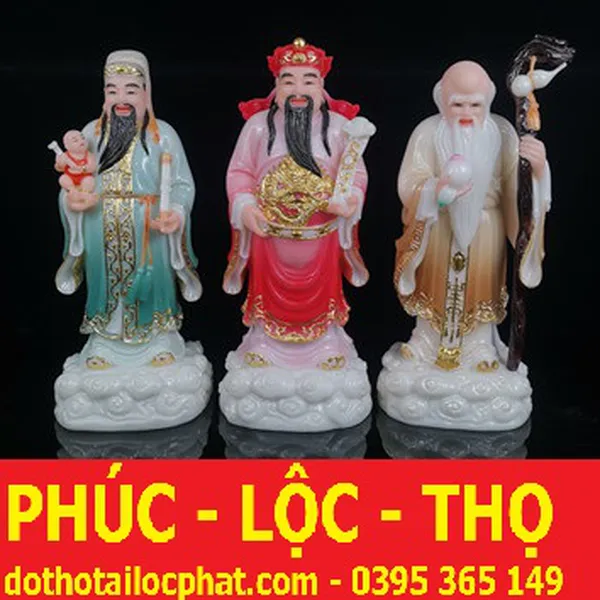 8 mẫu tượng Phúc Lộc Thọ phong thủy đẹp nhất
