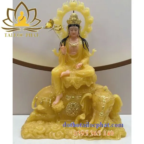 Tượng Văn Thù Phổ Hiền bồ tát đẹp