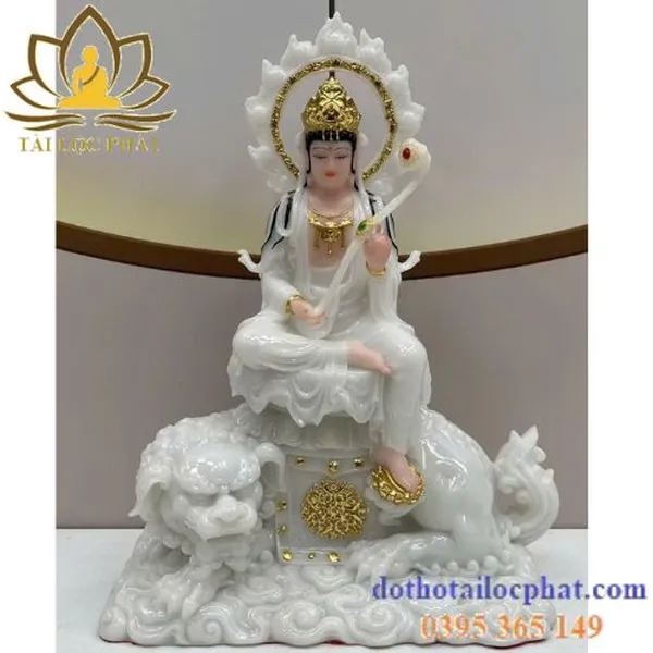 Tượng Văn Thù Phổ Hiền bồ tát đẹp